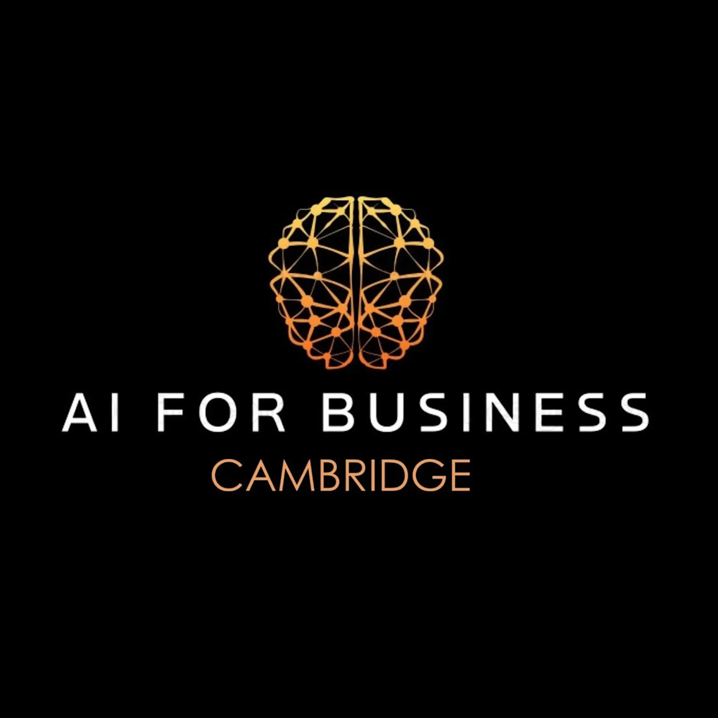 AI for Business Cambridge text and brain logo